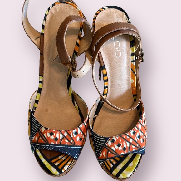 ALDO bohemian high heel sandals size 7